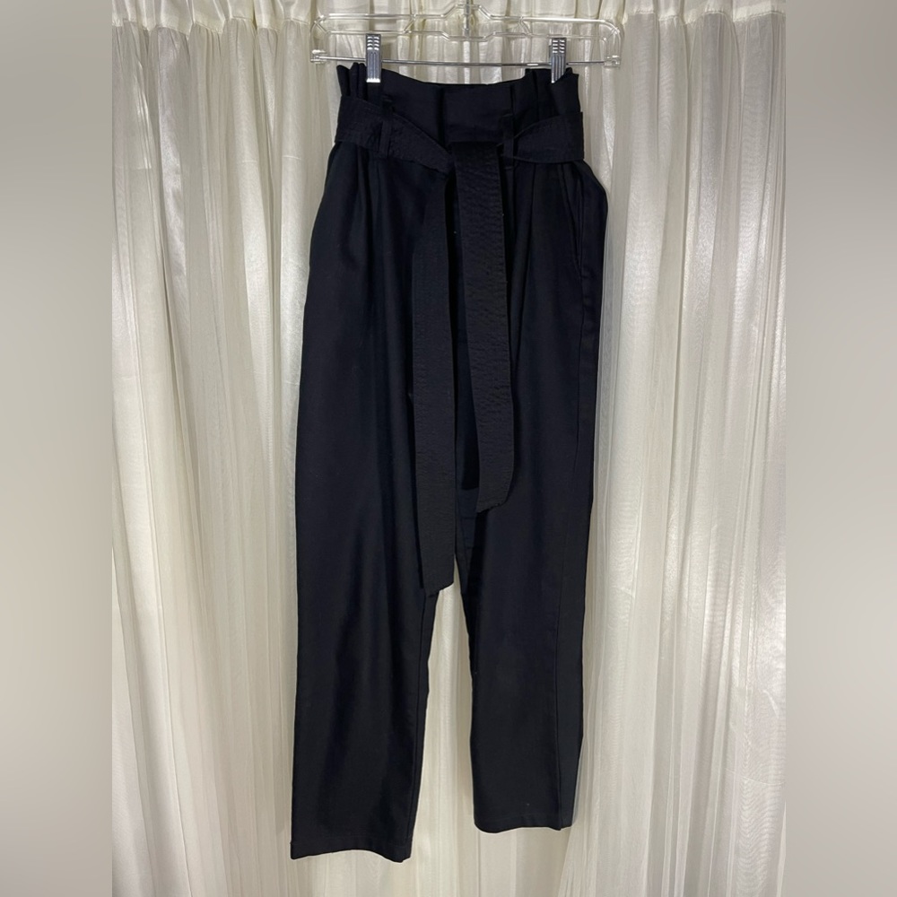 Black relaxed fit pants